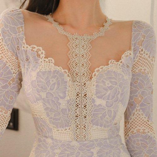 キャバドレス ナイトドレス ミディアムドレス ハイウエスト タイト ワンピース 長袖 シースルー デコルテ レース 切り替え レディース グラシア キャバドレス ナイトドレス ミディアムドレス ハイウエスト タイト ワンピース 長袖 シースルー デコルテ レース 切り替え レディース グラシア