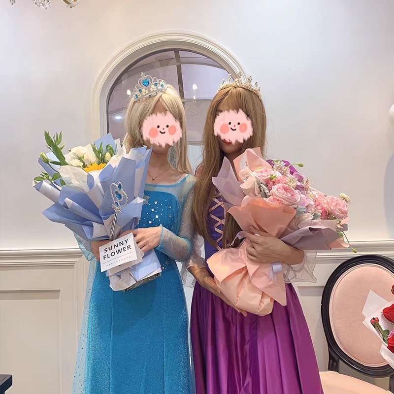 2024 新大人エルサプリンセスドレスアナと雪の女王コスムコスプレアニメキャラクターパフォーマンス衣装