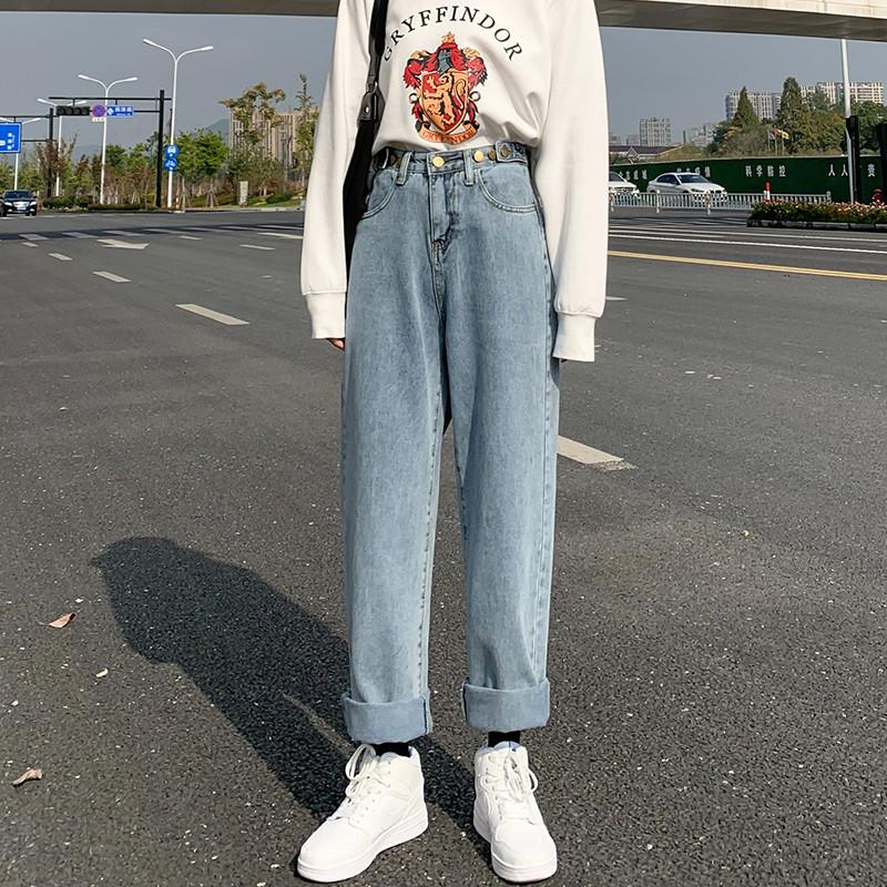 セール デニムパンツ レディース 裏起毛 パンツ デニム ワイド ボトムス ハイウエスト カジュアル ゆったり 着痩せ 通学 コーデ 大きいサイズ