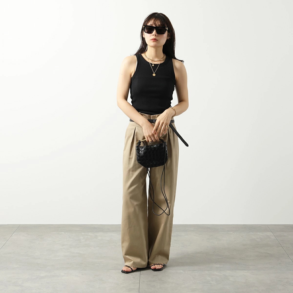 BOTTEGA VENETA ボッテガヴェネタ サングラス BV1058S レディース スクエア型 メガネ 眼鏡 ロゴ アイウェア カラー2色