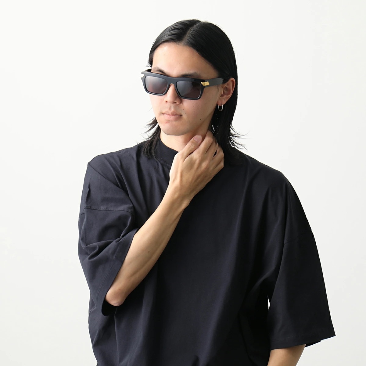 BOTTEGA VENETA ボッテガヴェネタ サングラス BV1058S レディース スクエア型 メガネ 眼鏡 ロゴ アイウェア カラー2色