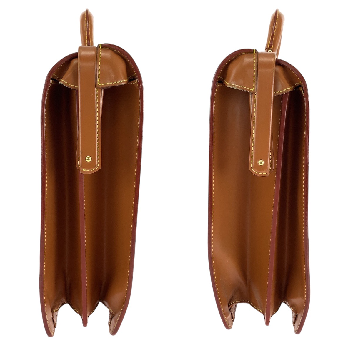 エピ セルビエット フェルモワール ブラウン ゴールド金具 エピレザー M54358 ビジネスバッグ ハンドバッグ メンズ 410175