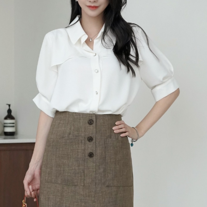 クリック＆ファニーサンディーズカラーブラウス [無料サイズL]