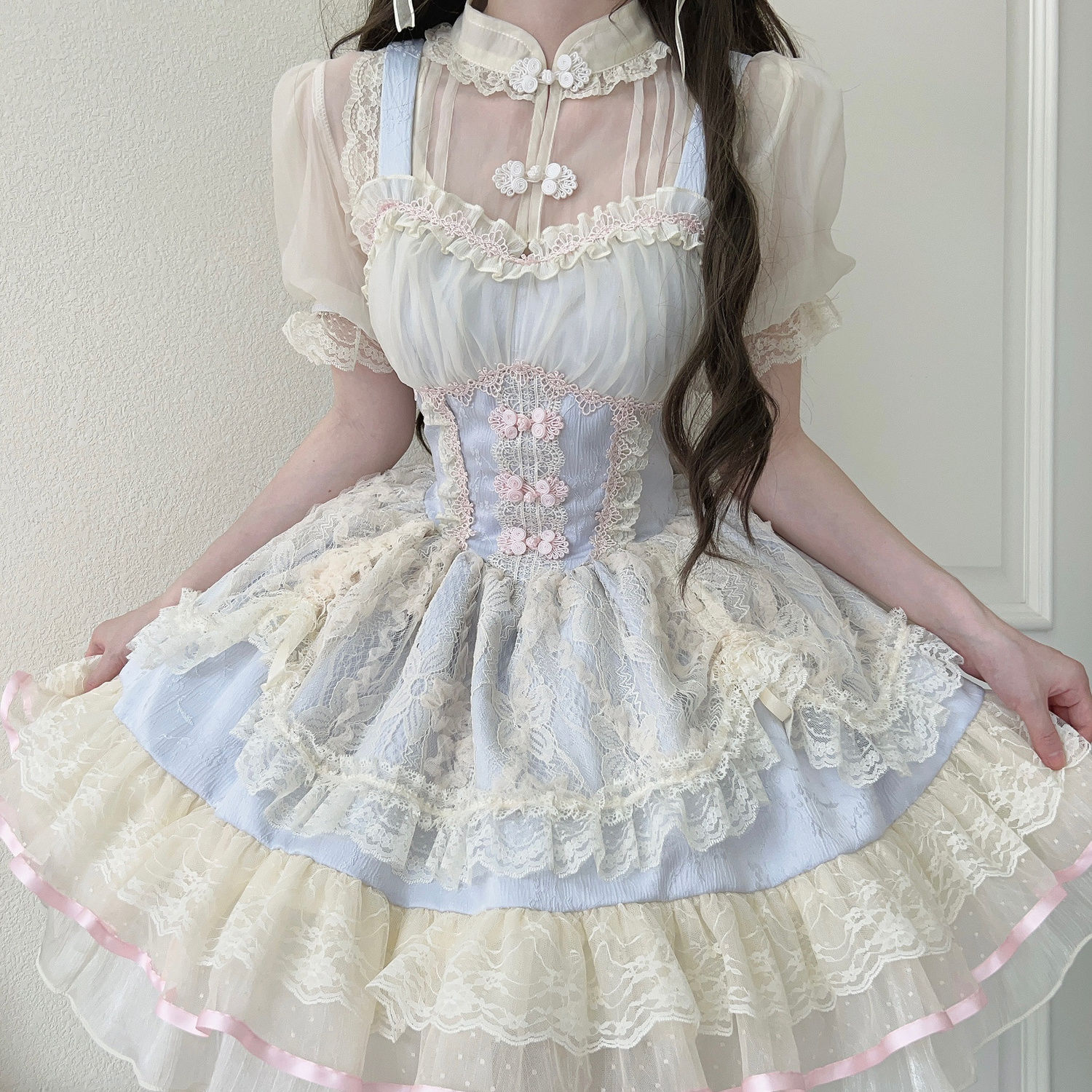ロリータ 二次元 メイド服 ロリータ コスプレ 学院祭用人气 新作 バレエスタイル JSK_3