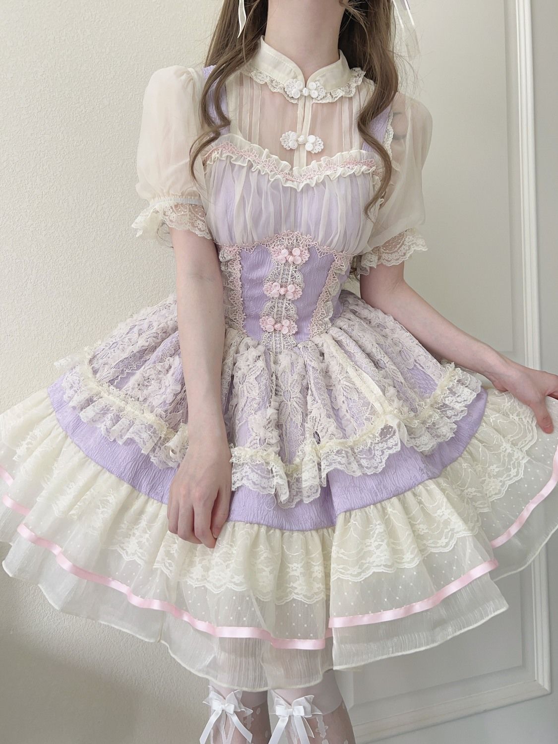 ロリータ 二次元 メイド服 ロリータ コスプレ 学院祭用人气 新作 バレエスタイル JSK_6