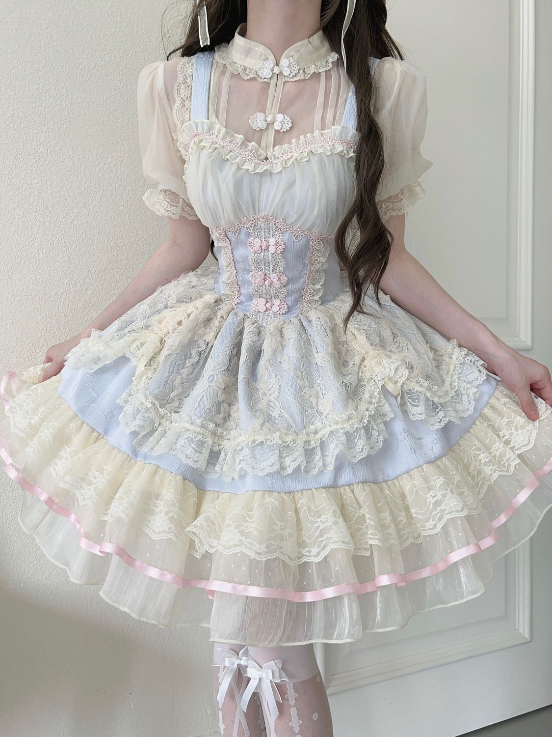 ロリータ 二次元 メイド服 ロリータ コスプレ 学院祭用人气 新作 バレエスタイル JSK_7