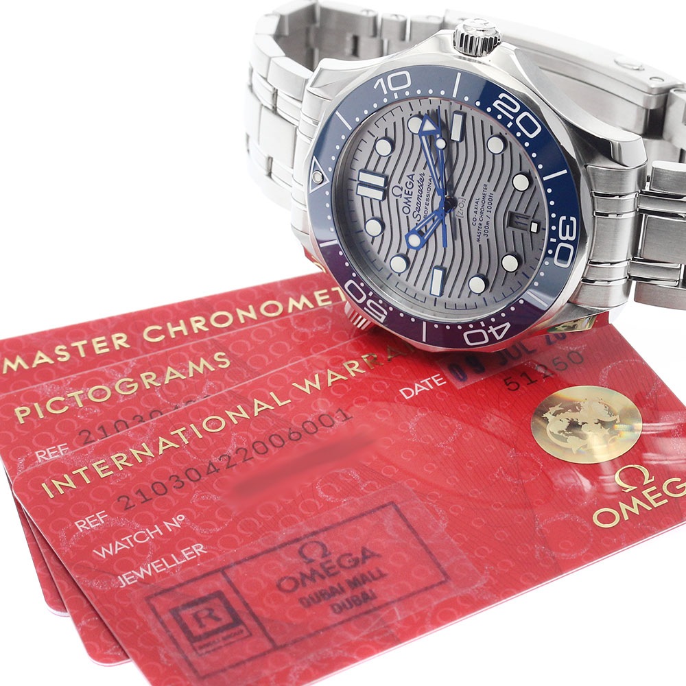 オメガ OMEGA 210.30.42.20.06.001 シーマスター300 マスタークロノメーター 自動巻き メンズ 良品 保証書付き_899053【中古】