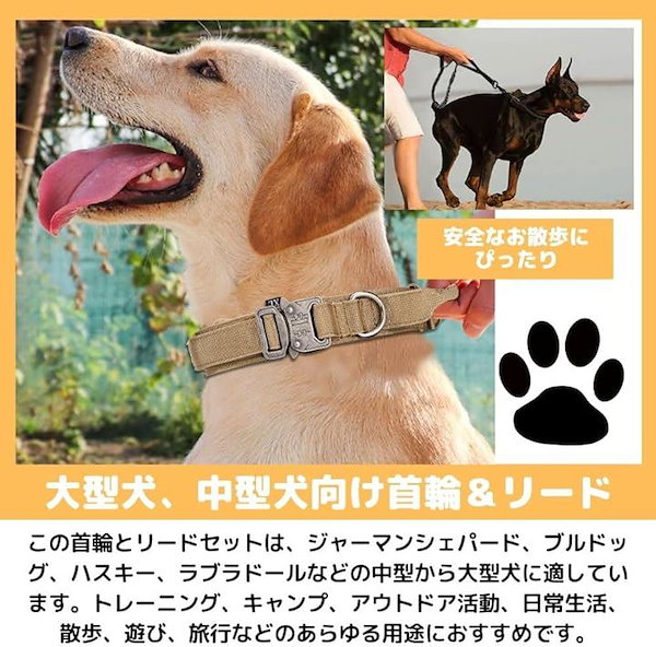 Qoo10] 犬 首輪 リード 犬の首輪とリード セッ