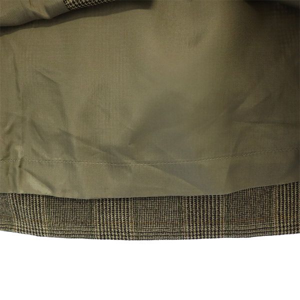 ウール チェック ミディ丈 タイトスカート 42 ブラウン系 レディース ウール チェック ミディ丈 タイトスカート 42 ブラウン系 レディース