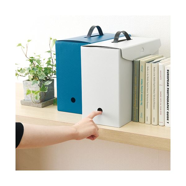 （まとめ）ライオン事務器 ボックスファイル(テレネ) PP A4 フタ・取っ手付き 背幅152mm レッド BF-42T R 1個(×10セット)