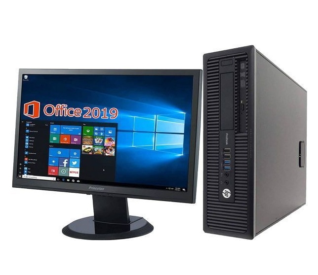 サポート付き超大画面22インチ液晶セット HP 600G1 メモリー:4GB HDD:1TB Office 2019 & 最新版ゲーミングマウス X9 usb有線