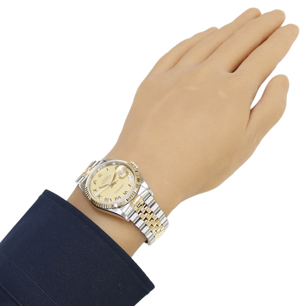 ロレックス デイトジャスト オイスターパーペチュアル 腕時計 ステンレススチール 16233 自動巻き 1年保証 ROLEX 中古 美品 ロレックス デイトジャスト オイスターパーペチュアル 腕時計 ステンレススチール 16233 自動巻き 1年保証 ROLEX 中古 美品