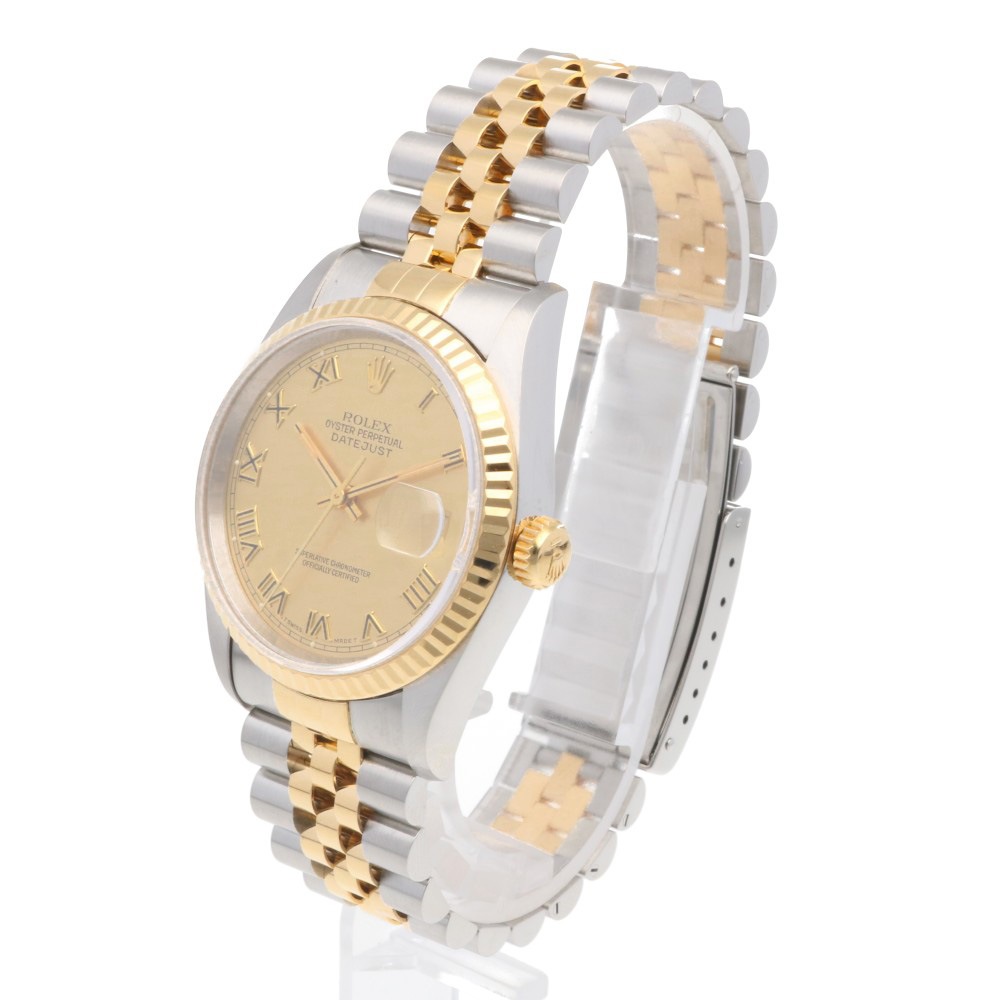ロレックス デイトジャスト オイスターパーペチュアル 腕時計 ステンレススチール 16233 自動巻き 1年保証 ROLEX 中古 美品 ロレックス デイトジャスト オイスターパーペチュアル 腕時計 ステンレススチール 16233 自動巻き 1年保証 ROLEX 中古 美品