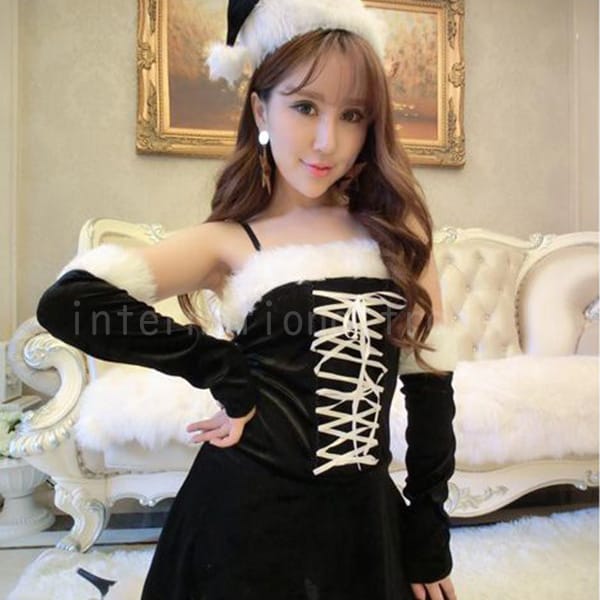 コスプレ服 クリスマス サンタクロース ミニスカート 秋 冬 ハロウィン コスチューム レディース キャミワンピ アームカバー レッグウォーマー 帽子 ミニスカサンタ イベント かわいい ふわふわ