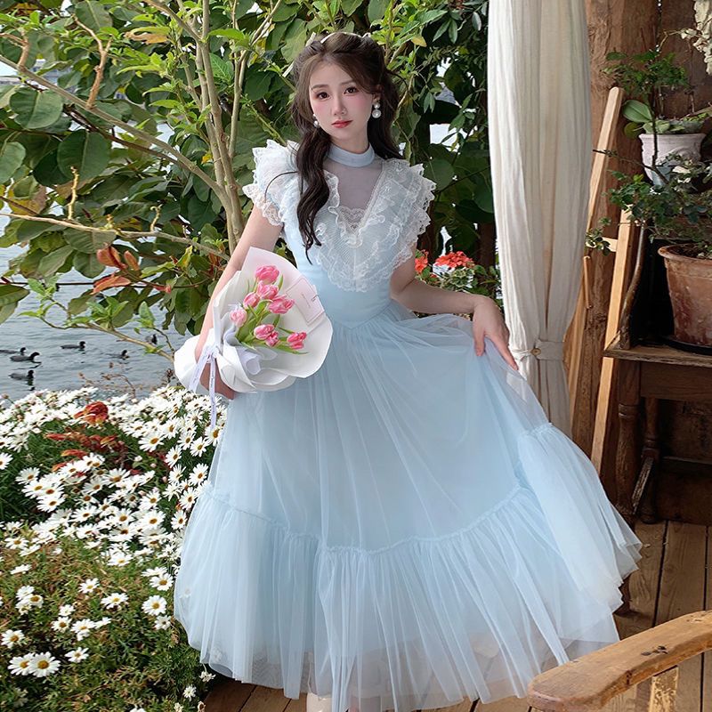 ロリータ コスプレ 夏 プリンセス バブルスリーブ ワンピース 気質 ファッション やせて見える 新しい スカート枚 ロリータ コスプレ 夏 プリンセス バブルスリーブ ワンピース 気質 ファッション やせて見える 新しい スカート枚