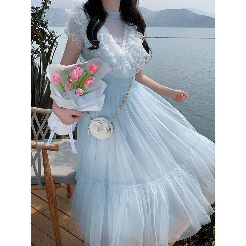 ロリータ コスプレ 夏 プリンセス バブルスリーブ ワンピース 気質 ファッション やせて見える 新しい スカート枚 ロリータ コスプレ 夏 プリンセス バブルスリーブ ワンピース 気質 ファッション やせて見える 新しい スカート枚