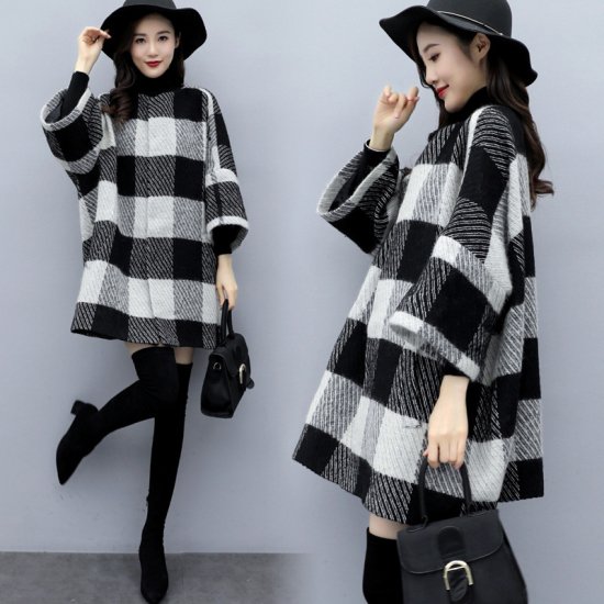 チェック柄コート ア... : レディース服 七分袖 レディース 得価好評