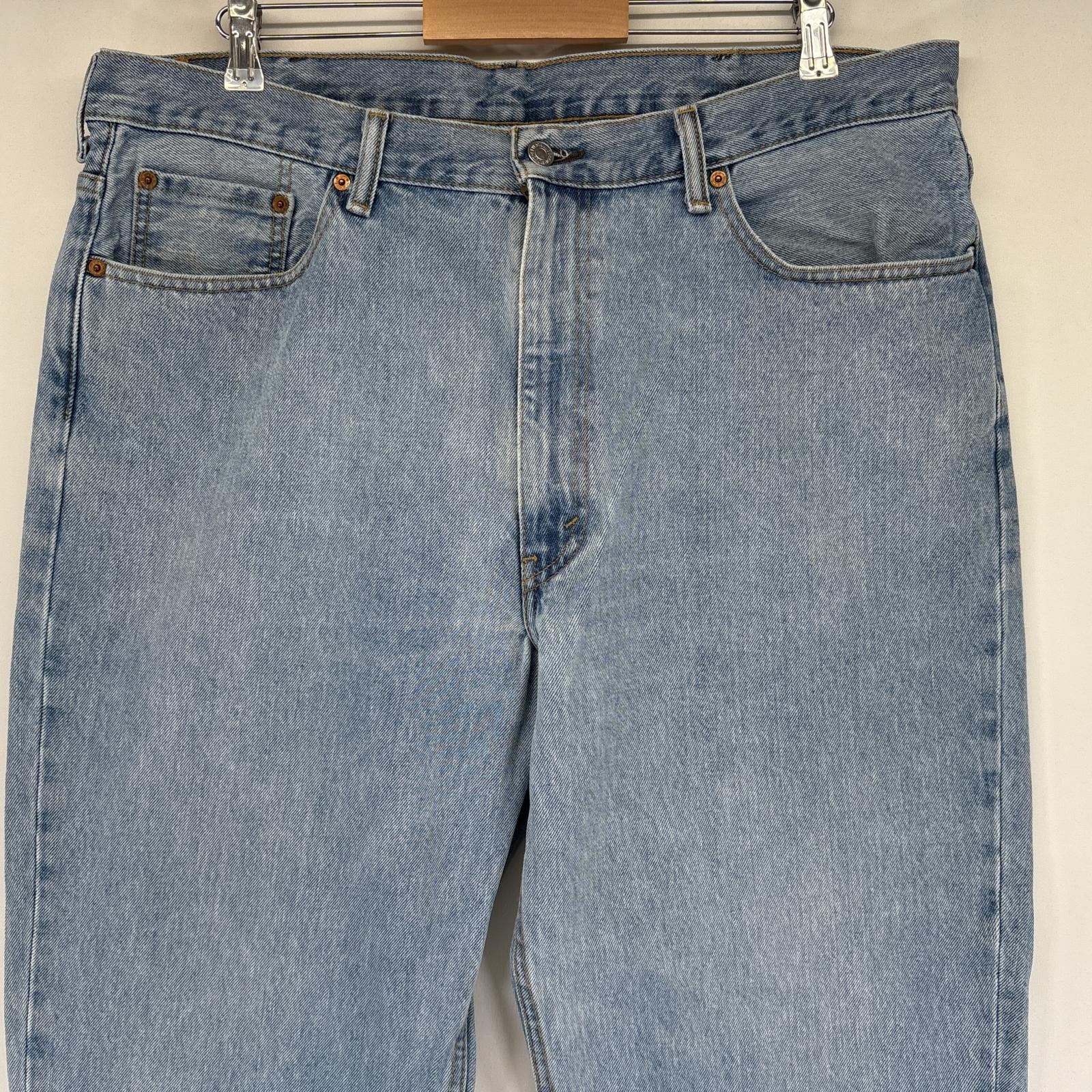 古着 デニムパンツ 550 テーパード 5ポケット ジーンズ ジーパン 大きいサイズ w40 L30 ブルー メンズ 古着 デニムパンツ 550 テーパード 5ポケット ジーンズ ジーパン 大きいサイズ w40 L30 ブルー メンズ