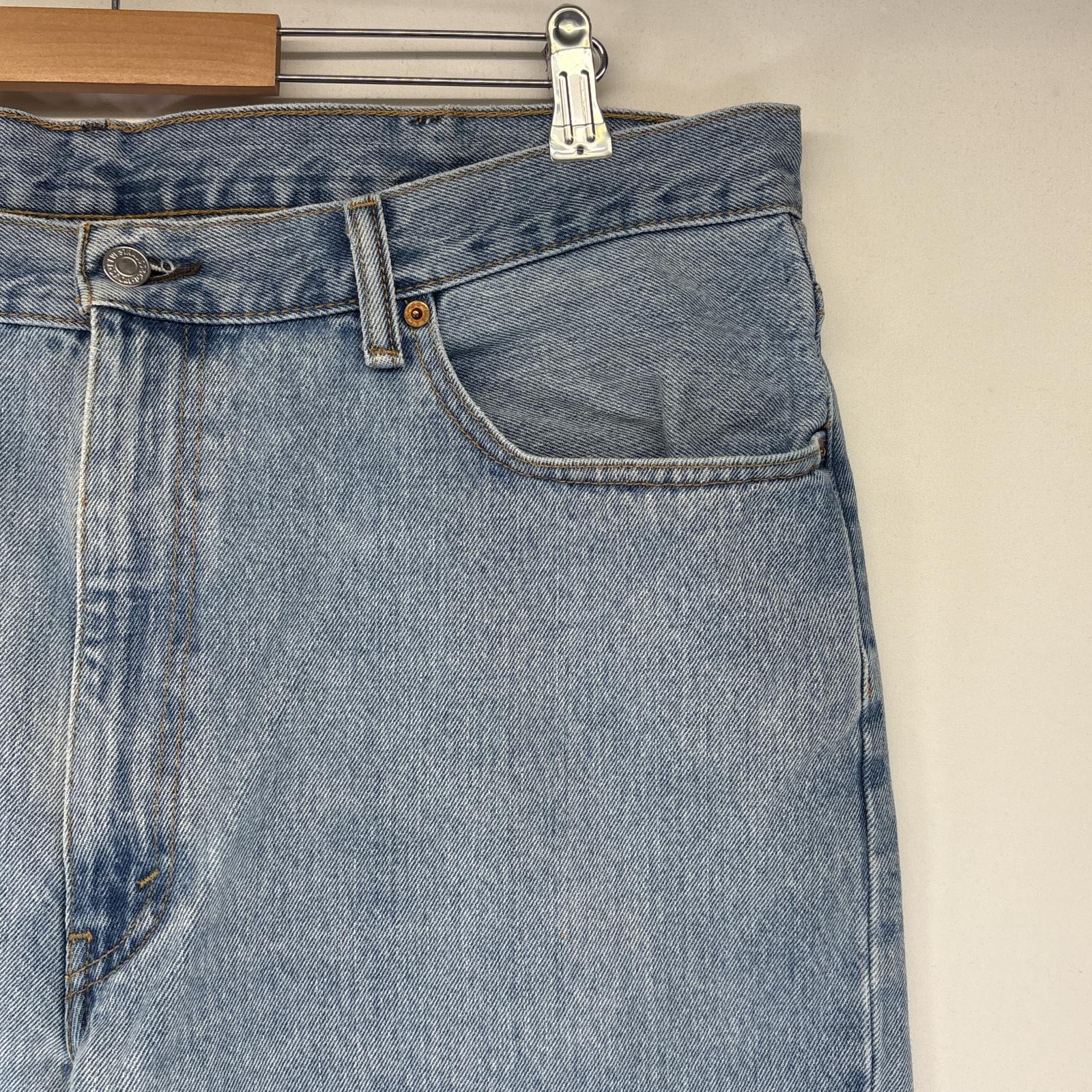 古着 デニムパンツ 550 テーパード 5ポケット ジーンズ ジーパン 大きいサイズ w40 L30 ブルー メンズ 古着 デニムパンツ 550 テーパード 5ポケット ジーンズ ジーパン 大きいサイズ w40 L30 ブルー メンズ