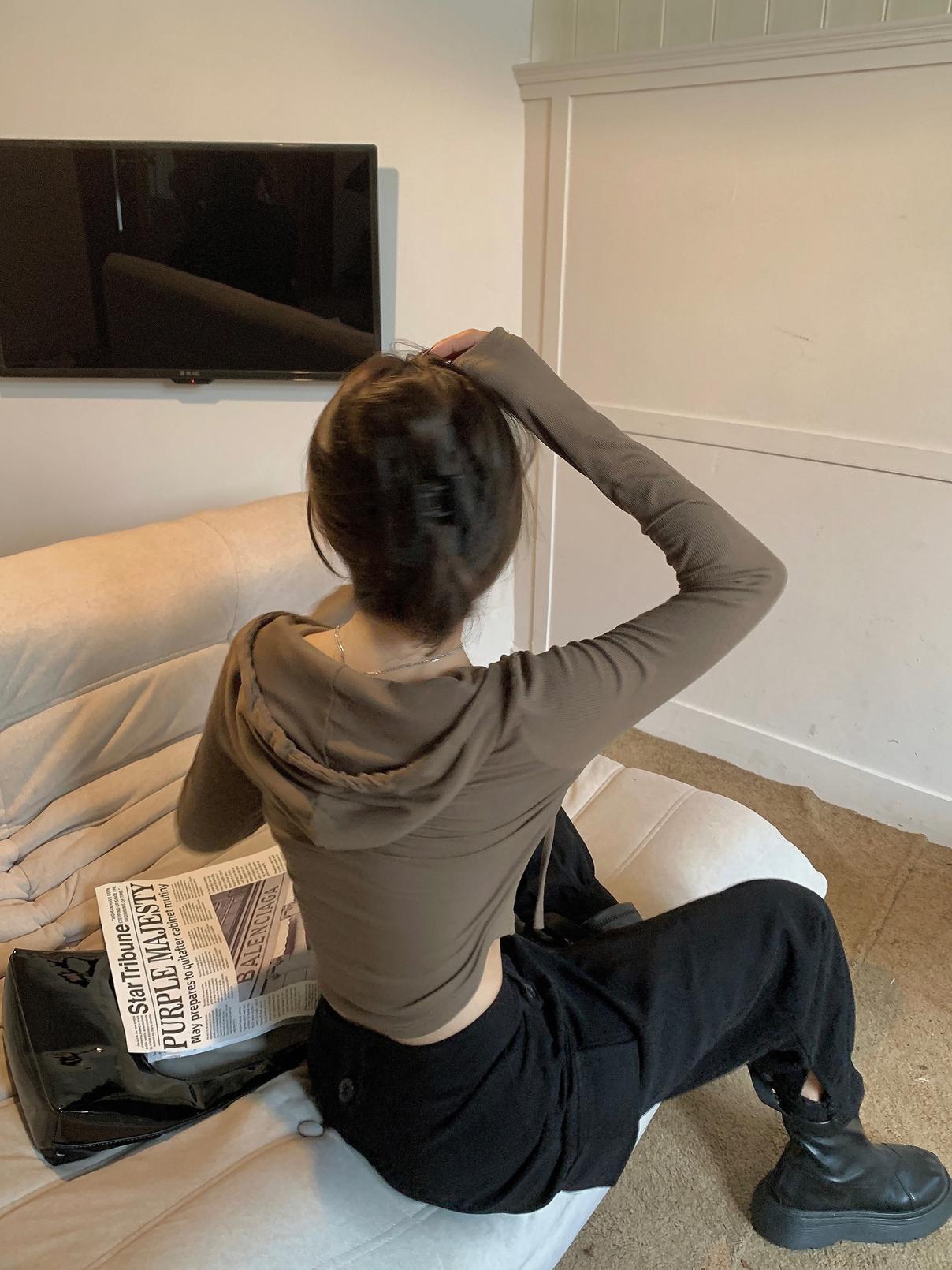 フード付き ショート パーカー トップス パンツ ニットソー セーター カーディガン ガウチョパンツ 袖あり 長袖 萌袖 Uネック ハイネック 襟なし スリム 細身 モコモコ ふわふわ リブ 伸縮性 フード付き ショート パーカー トップス パンツ ニットソー セーター カーディガン ガウチョパンツ 袖あり 長袖 萌袖 Uネック ハイネック 襟なし スリム 細身 モコモコ ふわふわ リブ 伸縮性