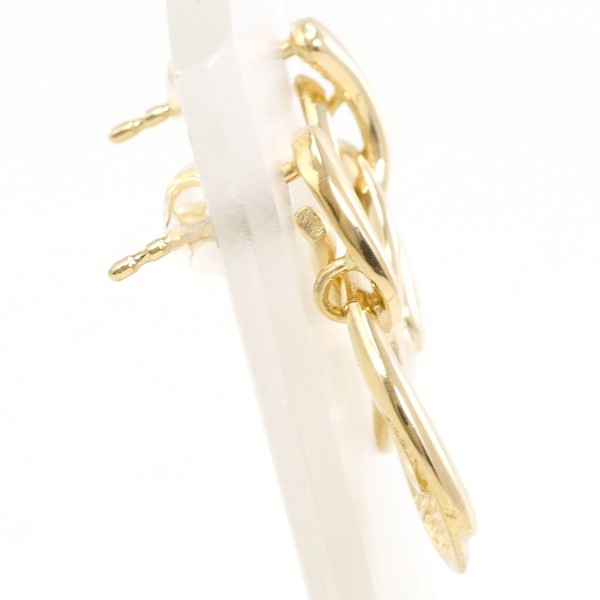 K18 18金 YG イエローゴールド ピアス ダイヤ 総重量約4.1g ジュエリー 中古