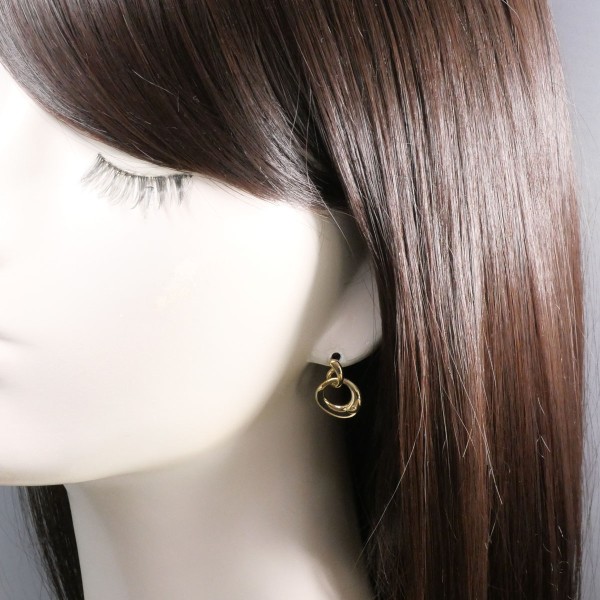 K18 18金 YG イエローゴールド ピアス ダイヤ 総重量約4.1g ジュエリー 中古