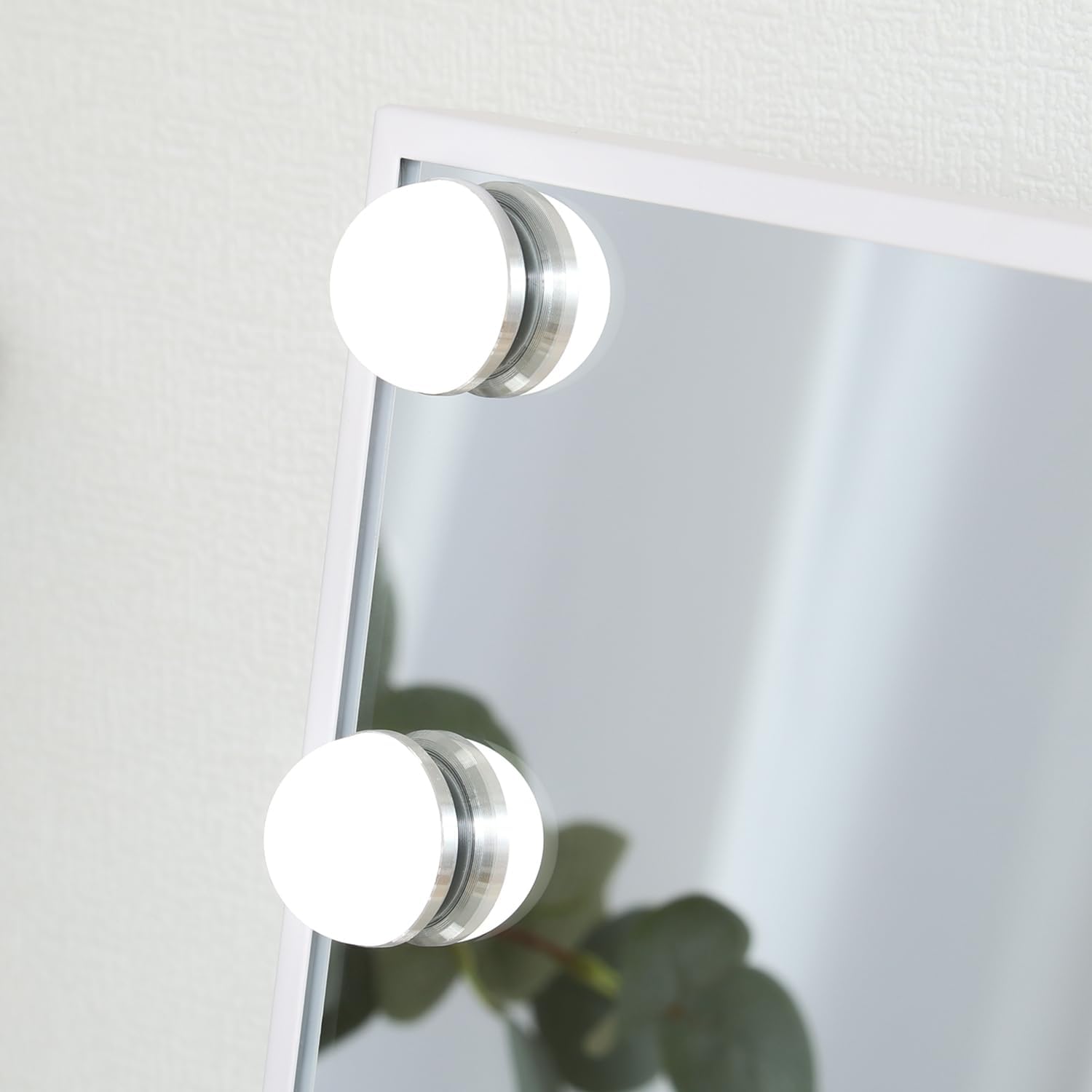 プレミアムLEDミラー 女優ミラー 角度調整可 幅36.5×奥行12×高さ46.4cm ホワイト yumeka 67782 プレミアムLEDミラー 女優ミラー 角度調整可 幅36.5×奥行12×高さ46.4cm ホワイト yumeka 67782