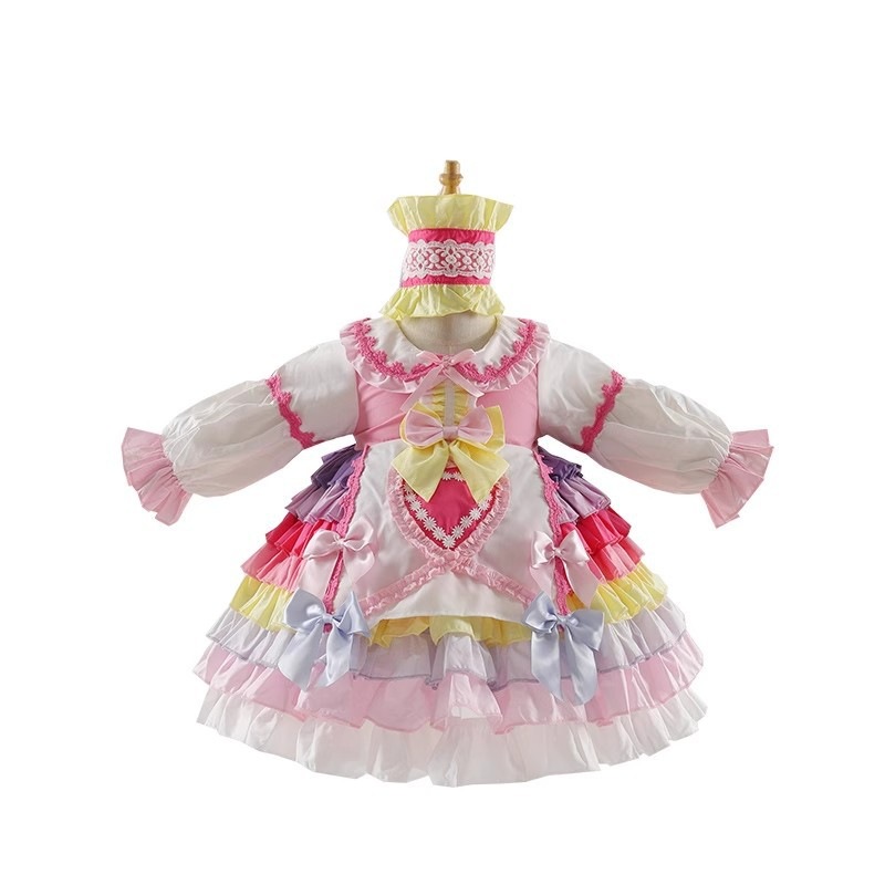 子供服女の子プリンセスドレス子供カラフルフェアリードレス