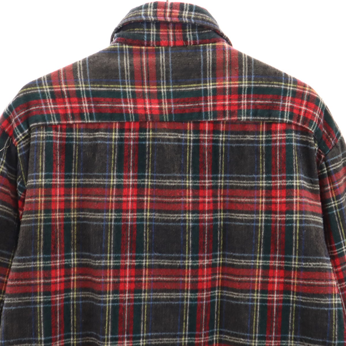 70s ヴィンテージ チェック柄 長袖 ネルシャツ M 赤系 メンズ 古着 70s ヴィンテージ チェック柄 長袖 ネルシャツ M 赤系 メンズ 古着