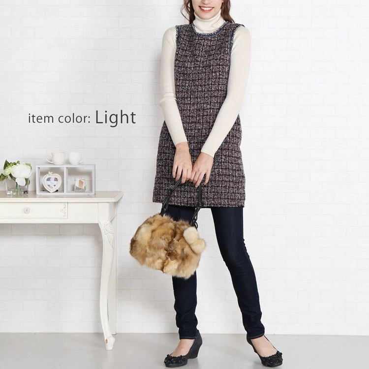 セーブルファーハンドバッグ セーブルファーハンドバッグ