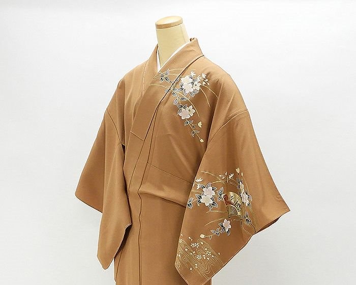 新品仕立て上がり着物 単衣 訪問着 新品仕立済 正絹 単衣 扇御所車