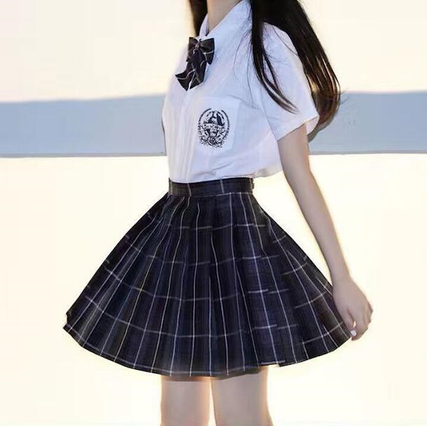 jk制服セット6点セット日本学生服学院風クラス服女性半袖シャツセーラー服スカート