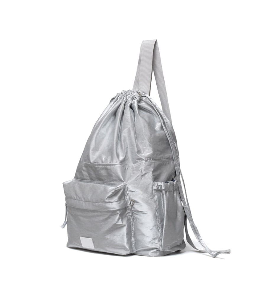 DRAWSTRING BACKPACK-SILVER