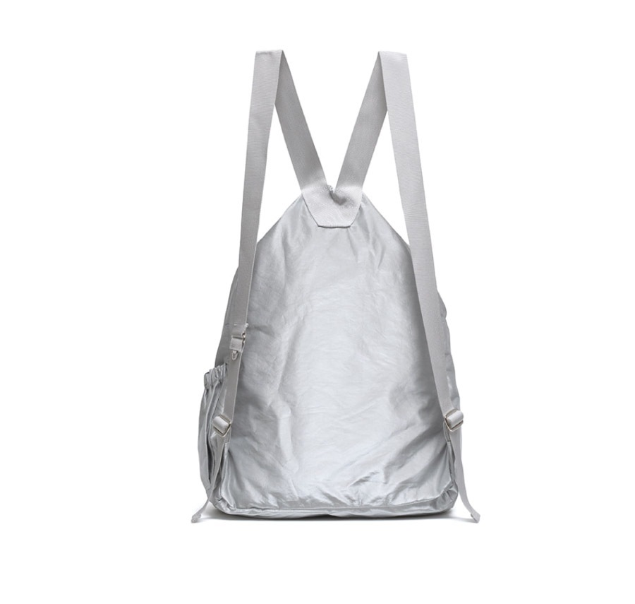 DRAWSTRING BACKPACK-SILVER