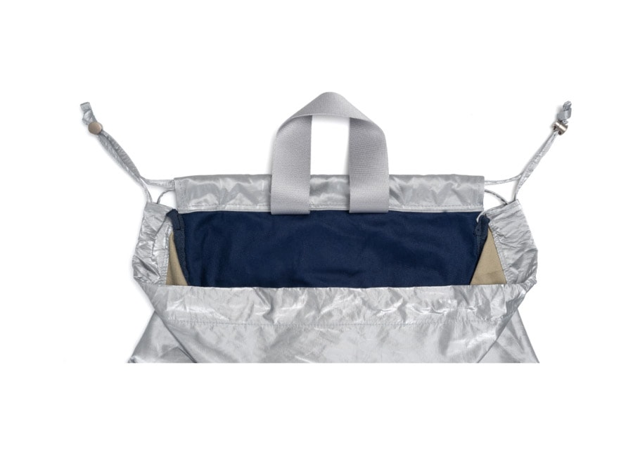 DRAWSTRING BACKPACK-SILVER