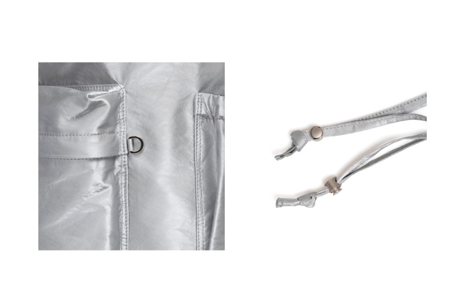 DRAWSTRING BACKPACK-SILVER