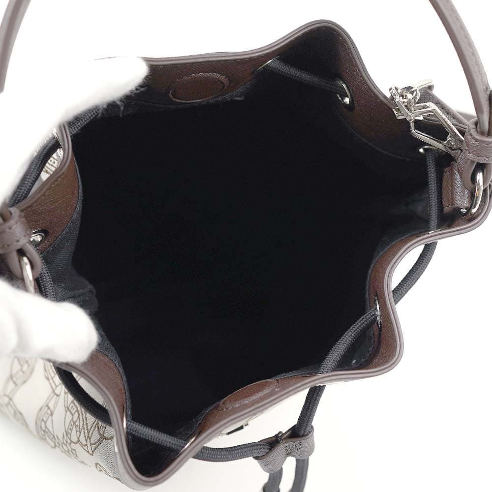 ヴィヴィアンウエストウッド ショルダーバッグ ハンドバッグ 巾着型 Vivienne Westwood SHDB-SHOULDER CARRIE BUCKET BAG BROWN ブラウン 43020