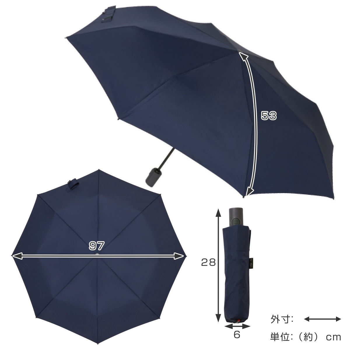 折りたたみ傘 Knirps VISION 自動開閉 クニルプス 折り畳み傘 雨傘 傘