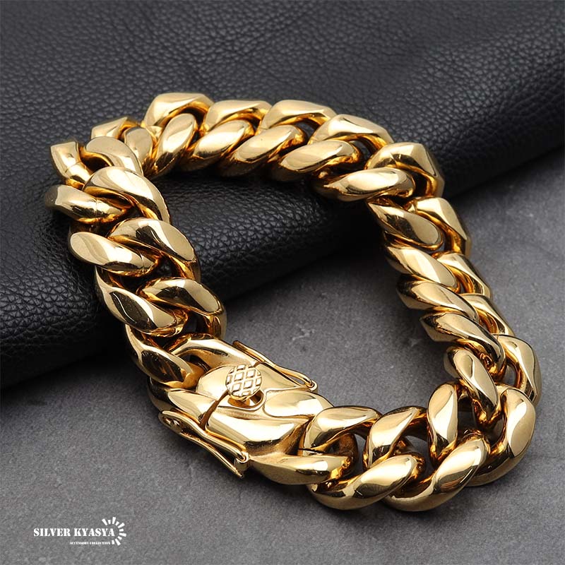 316L喜平ブレスレット18K 18mm [b186-18mm]