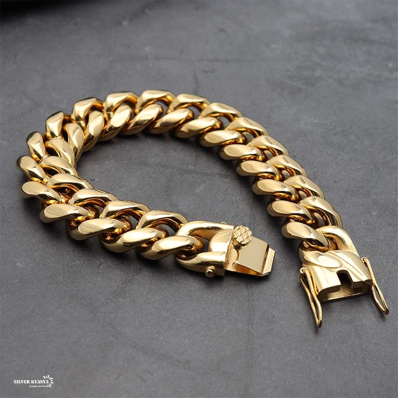 316L喜平ブレスレット18K 18mm [b186-18mm]