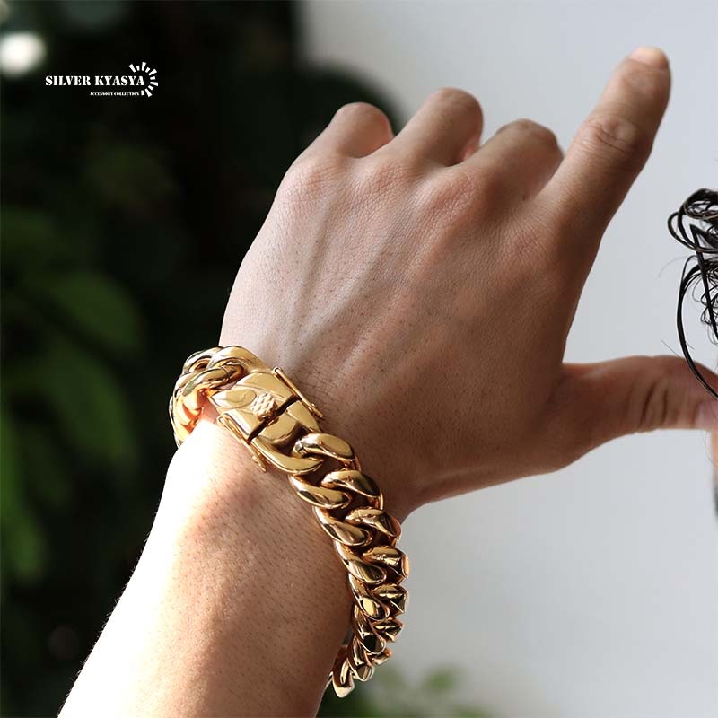 316L喜平ブレスレット18K 18mm [b186-18mm]