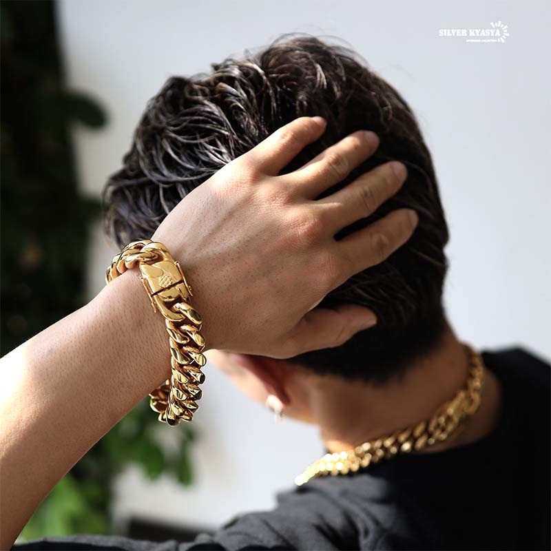 316L喜平ブレスレット18K 18mm [b186-18mm]