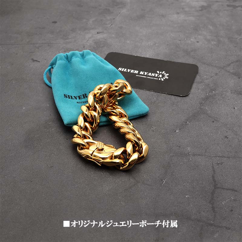 316L喜平ブレスレット18K 18mm [b186-18mm]