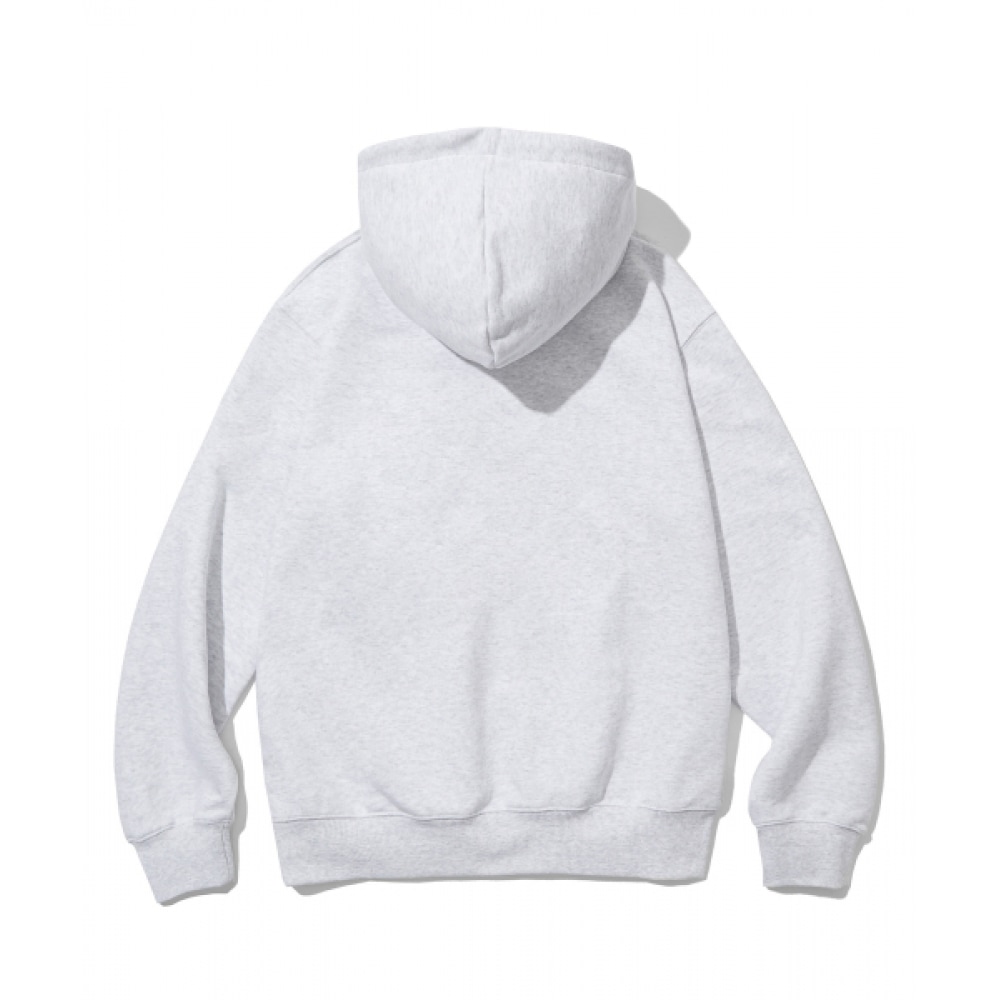 コデグリー C. グレーアークロゴオーバーフィットパーカー_メランジグレー コデグリー C. グレーアークロゴオーバーフィットパーカー_メランジグレー