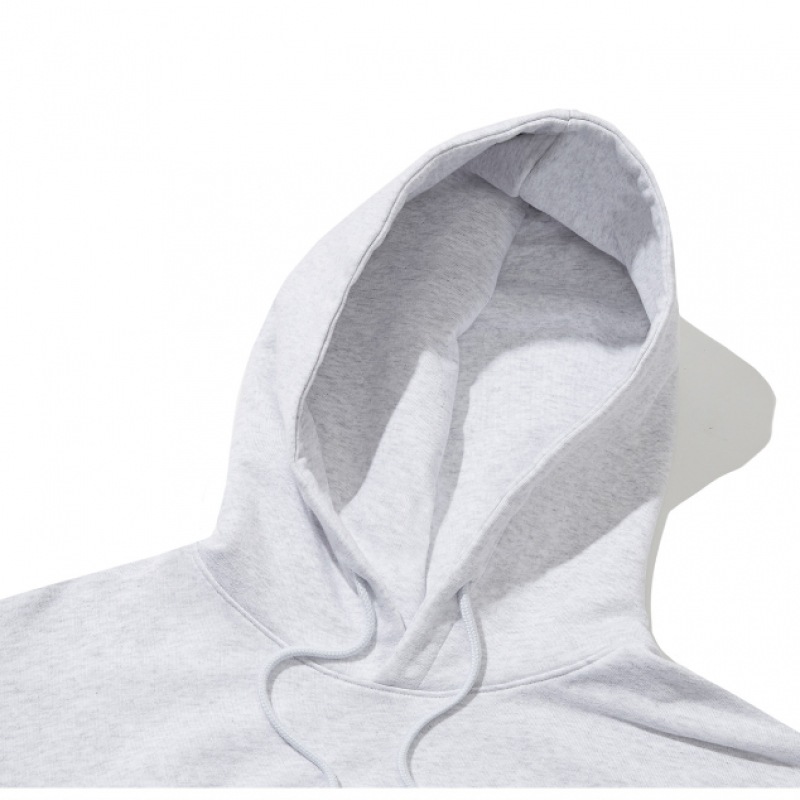 コデグリー C. グレーアークロゴオーバーフィットパーカー_メランジグレー コデグリー C. グレーアークロゴオーバーフィットパーカー_メランジグレー