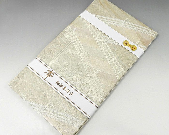 夏物 袋帯 新品仕立済 正絹 夏物 姫野織物謹製 流水橋模様 紗袋帯 新品