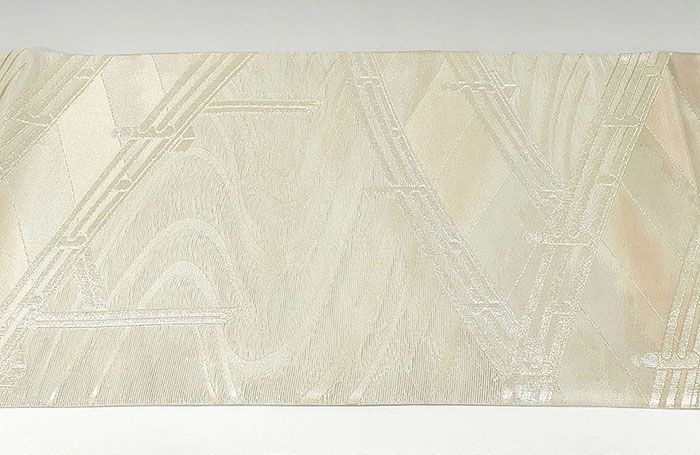 夏物 袋帯 新品仕立済 正絹 夏物 姫野織物謹製 流水橋模様 紗袋帯 新品