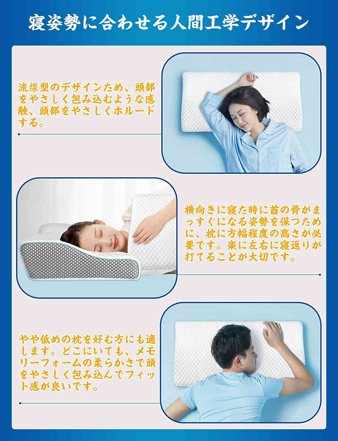 コチロハ(COTIROHA) 枕 安眠 快眠 低反発まくら 柔らか 肩が軽くなる 頭頸椎をやさしく支える 通気性 抗菌 防臭 カバー洗濯可 6.511cm 向きで高さ調整可能 収納ポーチ付 SGS コチロハ(COTIROHA) 枕 安眠 快眠 低反発まくら 柔らか 肩が軽くなる 頭頸椎をやさしく支える 通気性 抗菌 防臭 カバー洗濯可 6.511cm 向きで高さ調整可能 収納ポーチ付 SGS