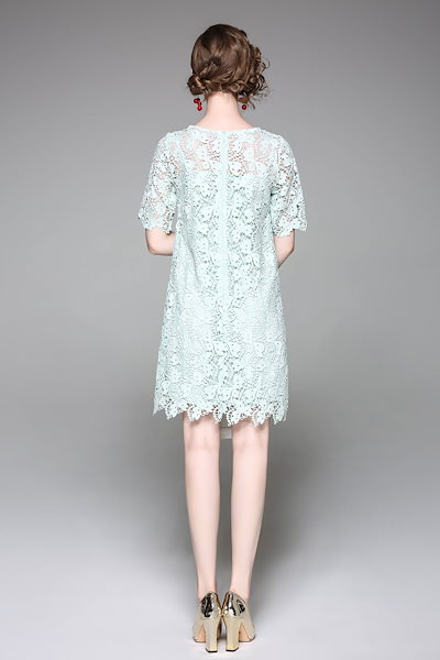 NEW 上品 半袖 総レース 3色 結婚式 お呼 : レディース服 在庫大特価