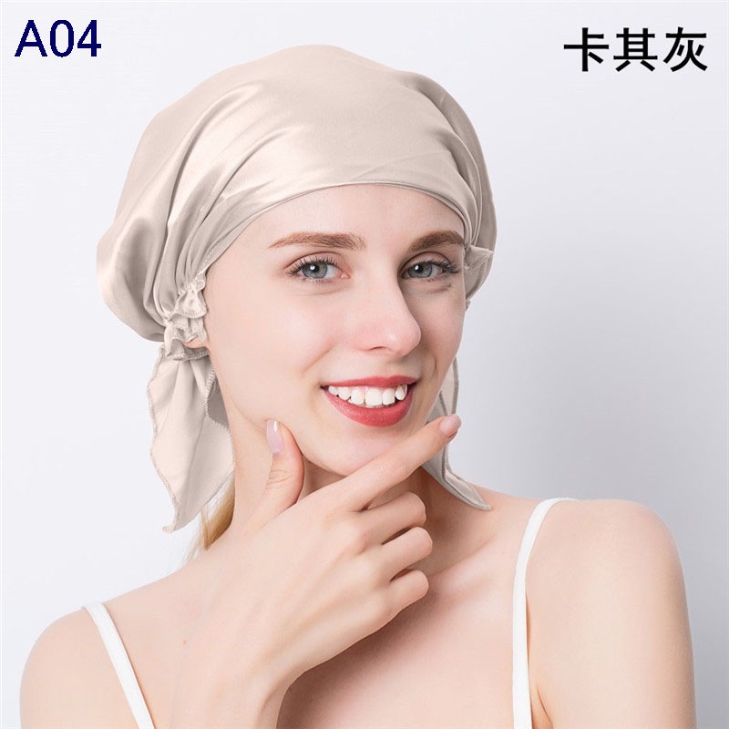2枚セット ナイトキャップ シルク100% ヘアキャップ シルク 就寝用 ロングヘア パサつき予防 美髪摩擦防止 艶出し 寝ぐせ防止 美肌 25color